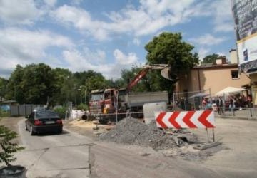 Budowa kanalizacji na skrzyżowaniu ulic Powstania Warszawskiego – Goliana – Słowackiego – Sikorskiego