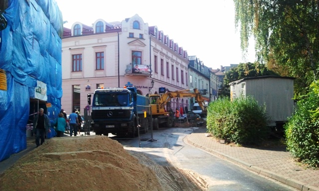 Prace przy ulicy Limanowskiego (03.10.2011 r.)