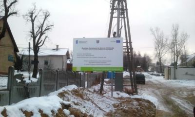 Tablica zadania Z 6 - Budowa kanalizacji sanitarnej we wsi Mietniów